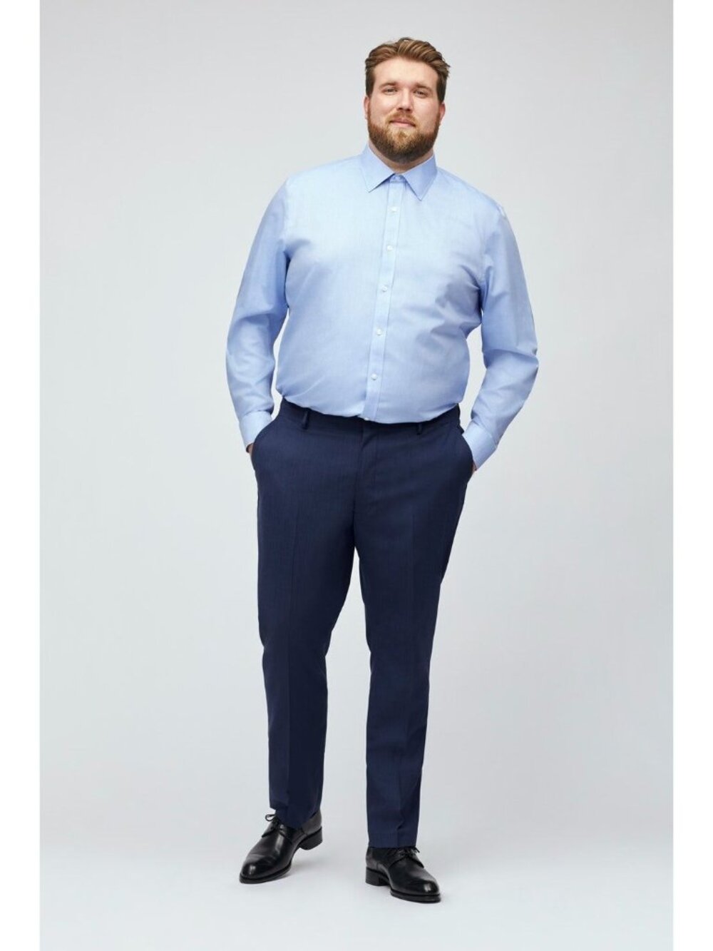 Bonobos Men's Marzotto Tessuto Italian Stretch Wool Dress Pants, Blue, 46x30